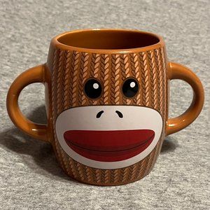 Galerie Sock Monkey Coffee Mug with Double Handles